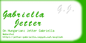 gabriella jetter business card